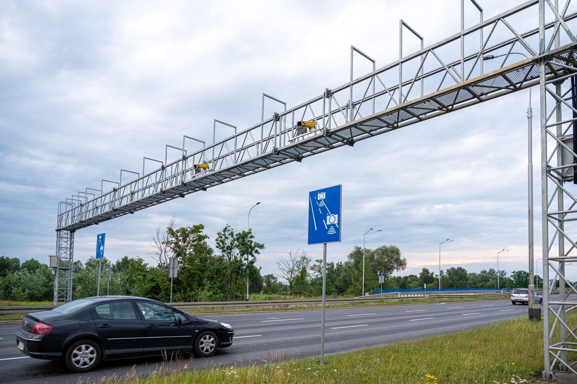 Odcinkowy pomiar prędkości: widok na rozpoczęcie pomiaru